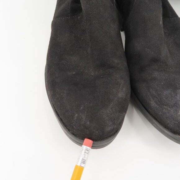 Sam Edelman Womens 8.5 M Paloma Over Knee High Black Drawstring Boots Fabric - Picture 4 of 12